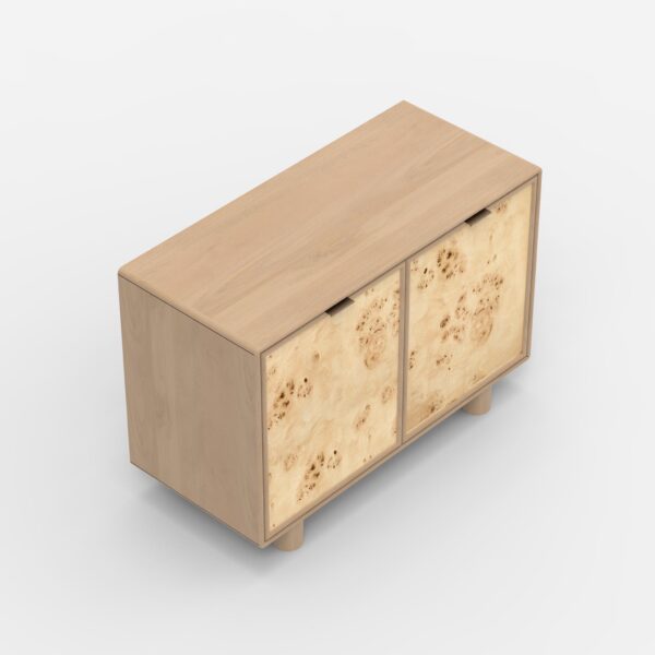 Metro Burl Two Door Cabinet | Assembly Required