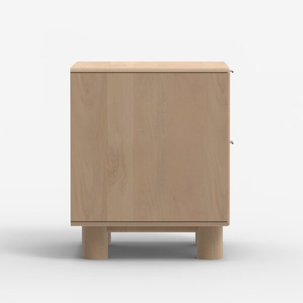 Metro Burl Two Drawer Side Table | Assembly Required