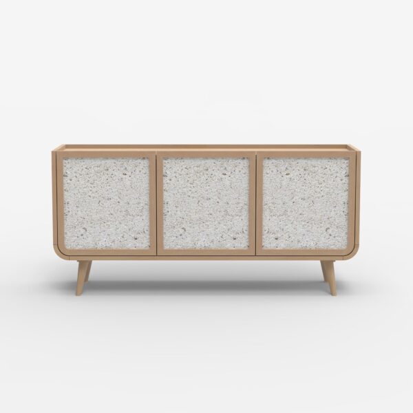 Oxen Three Door Cabinet - Light Mango | Assembly Required