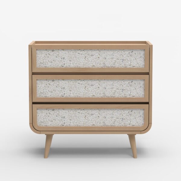 Oxen Three Drawer Chest - Light Mango | Assembly Required