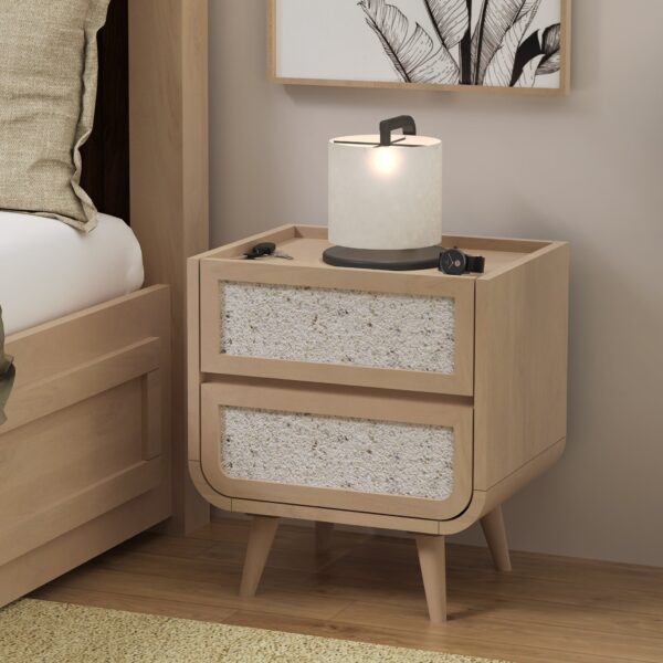 Oxen Two Drawer Side Table