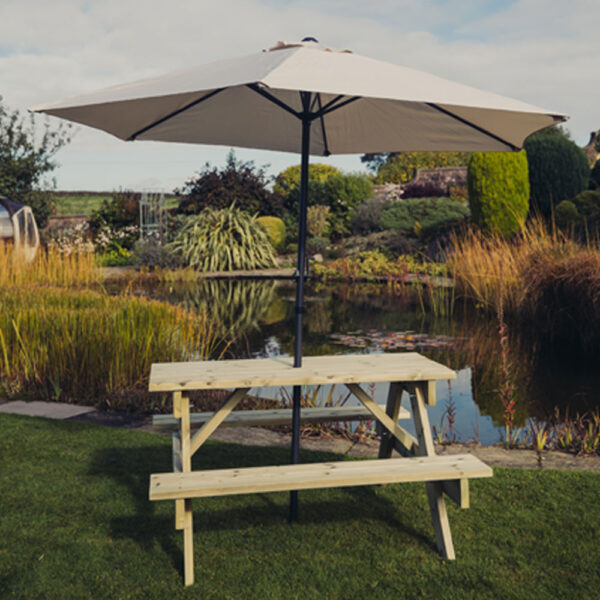 Traditional Picnic Table 1395mm Long | Assembly Required