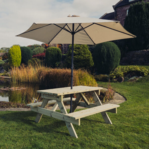 Traditional Picnic Table 1395mm Long | Assembly Required