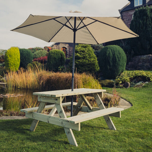 Traditional Picnic Table 1395mm Long | Assembly Required