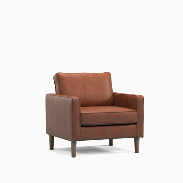 Wentworth - Armchair Faux Leather Tan