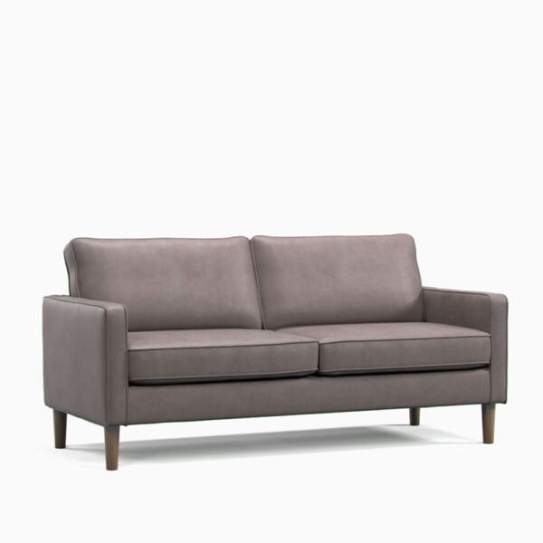 Wentworth - 3 Seater Sofa Faux Leather Grey