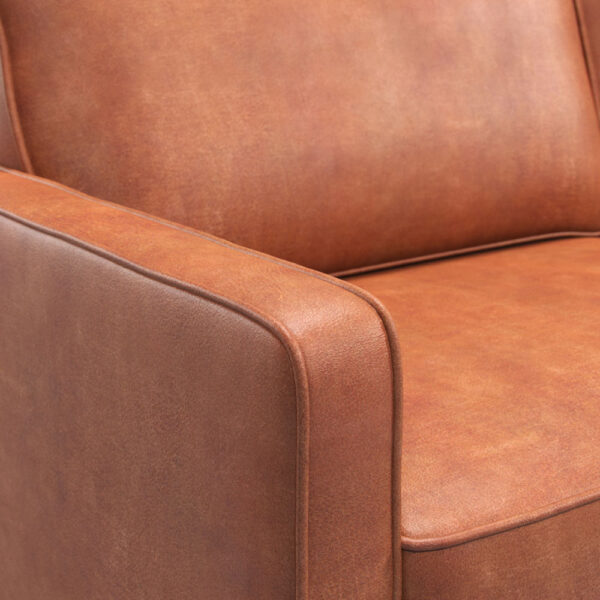 Wentworth - Armchair Faux Leather Tan