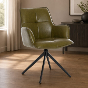 Harley Green PU Dining Chair