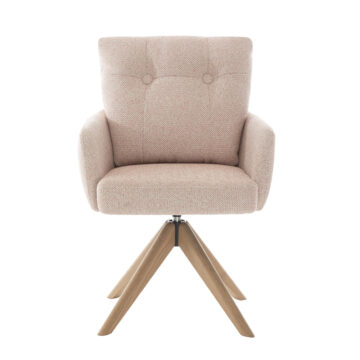 Cosgrove Blush Pink Fabric Dining Chair