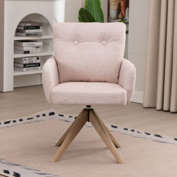 Cosgrove Blush Pink Fabric Dining Chair