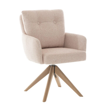 Cosgrove Blush Pink Fabric Dining Chair