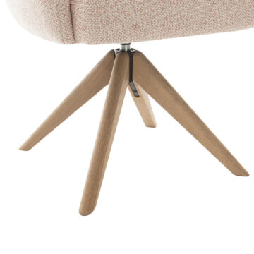 Cosgrove Blush Pink Fabric Dining Chair