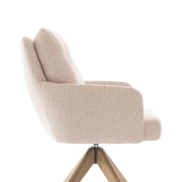 Cosgrove Blush Pink Fabric Dining Chair