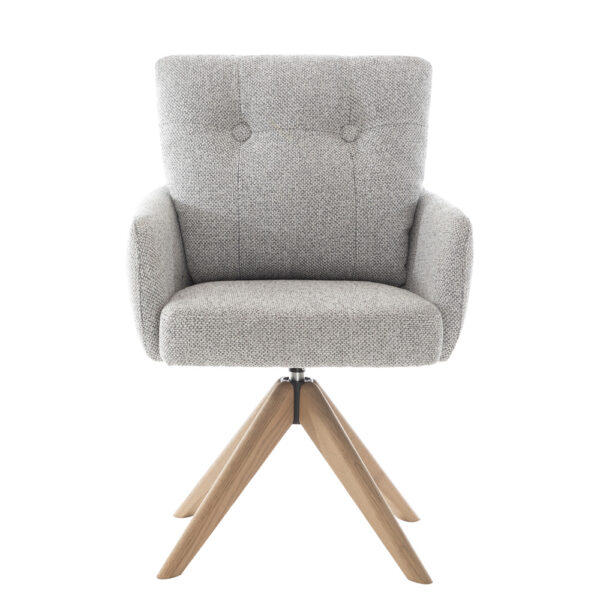 Cosgrove Fabric Dining Chair Silver Grey | Assembly Required
