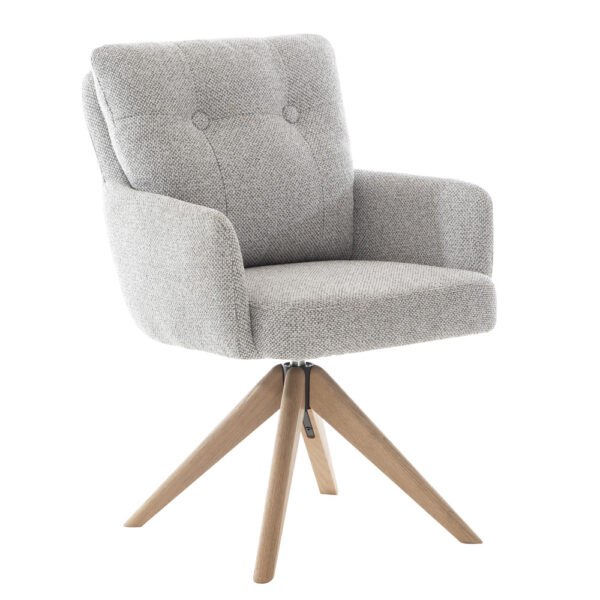 Cosgrove Fabric Dining Chair Silver Grey | Assembly Required