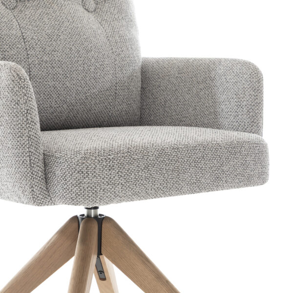 Cosgrove Fabric Dining Chair Silver Grey | Assembly Required