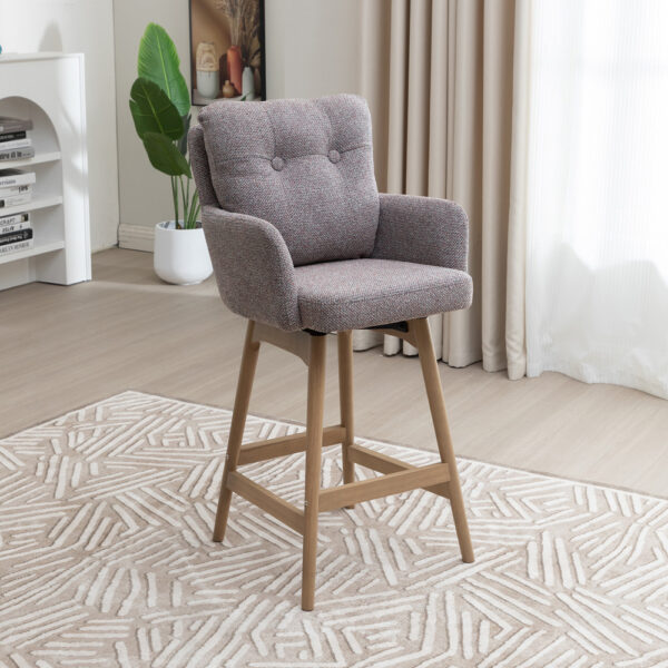 Cosgrove Fabric Counter Stool Blush Granite | Assembly Required