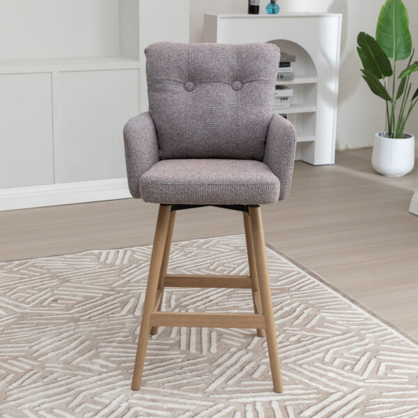 Cosgrove Fabric Counter Stool Blush Granite | Assembly Required