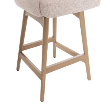 Cosgrove Fabric Counter Stool Blush Pink