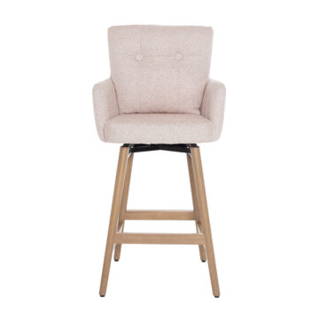 Cosgrove Fabric Counter Stool Blush Pink