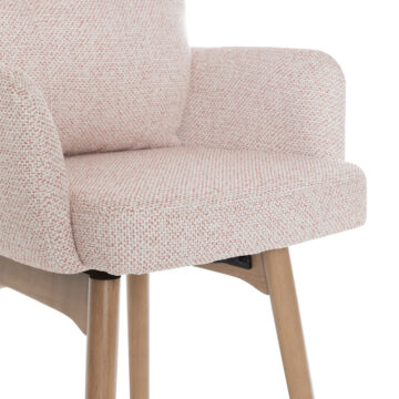 Cosgrove Fabric Counter Stool Blush Pink