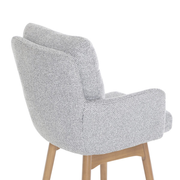 Cosgrove Fabric Counter Stool Silver Grey | Assembly Required