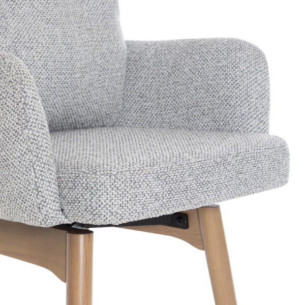 Cosgrove Fabric Counter Stool Silver Grey | Assembly Required