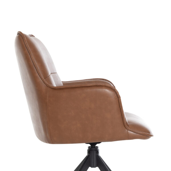 Harley Dining Chair Tan PU | Assembly Required