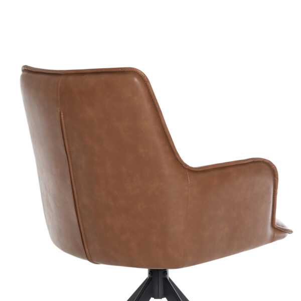 Harley Dining Chair Tan PU | Assembly Required