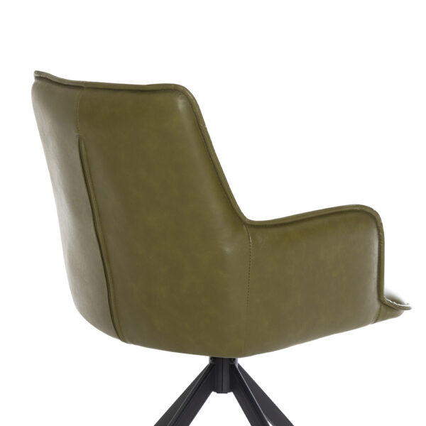 Harley Dining Chair Green PU | Assembly Required