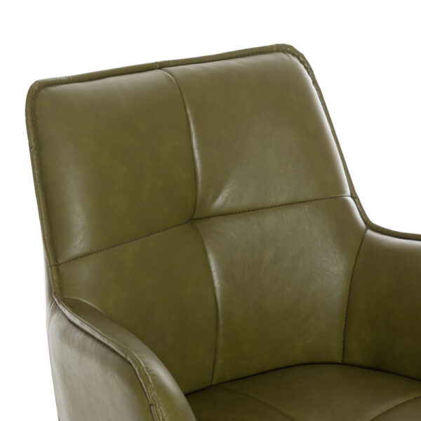 Harley Dining Chair Green PU | Assembly Required