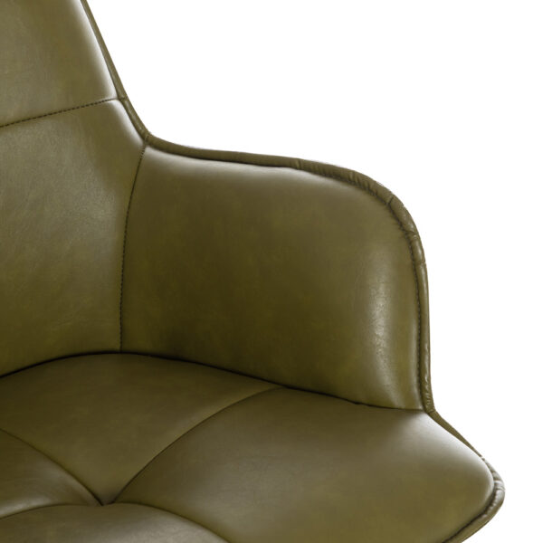 Harley Dining Chair Green PU | Assembly Required