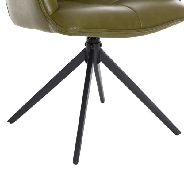 Harley Dining Chair Green PU | Assembly Required