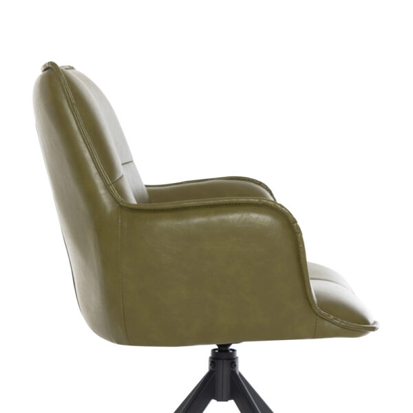 Harley Dining Chair Green PU | Assembly Required