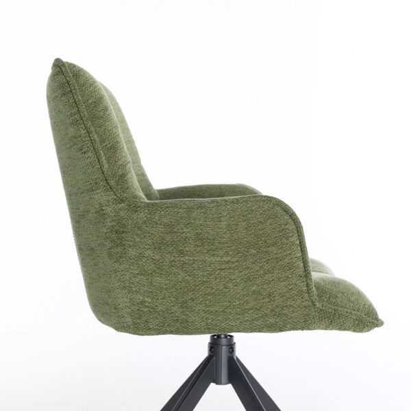 Harley Dining Chair Green Fabric | Assembly Required