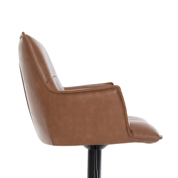 Harley Bar Stool Tan PU | Assembly Required