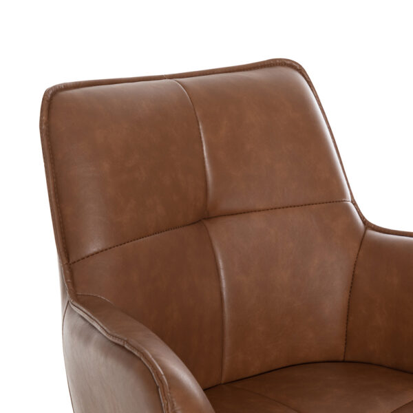 Harley Bar Stool Tan PU | Assembly Required