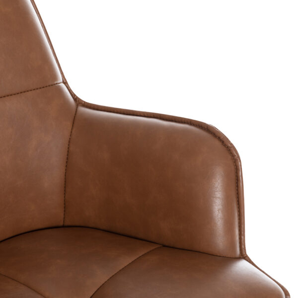 Harley Bar Stool Tan PU | Assembly Required