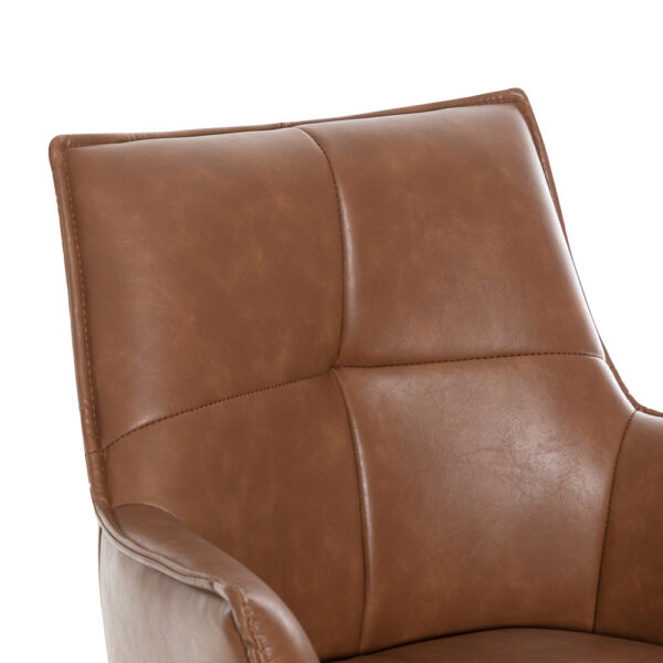 Harley Bar Stool Tan PU | Assembly Required