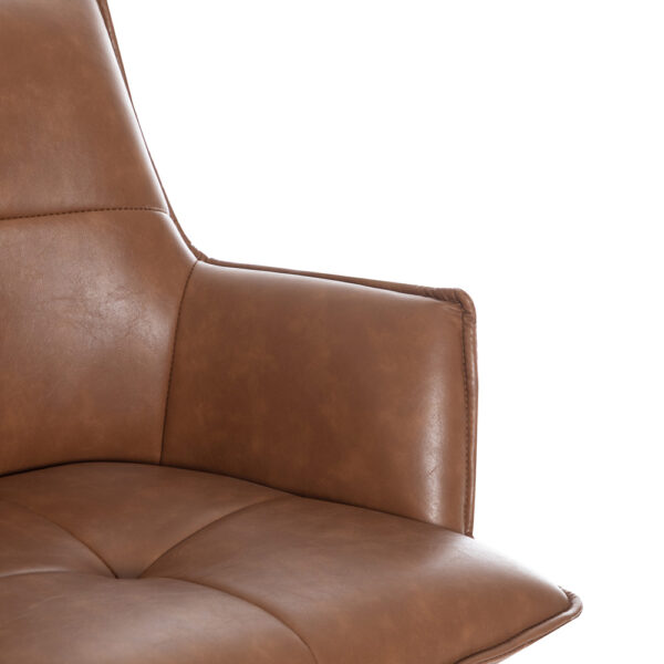 Harley Bar Stool Tan PU | Assembly Required
