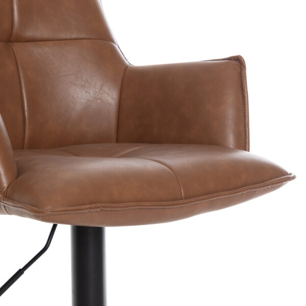 Harley Bar Stool Tan PU | Assembly Required