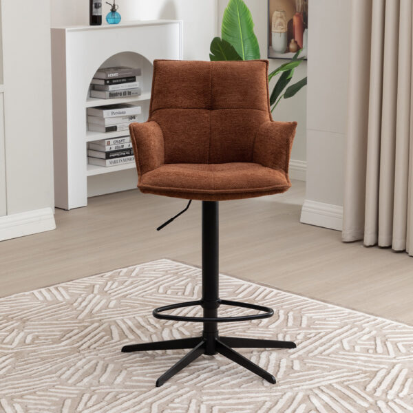 Harley Bar Stool Tan Fabric | Assembly Required