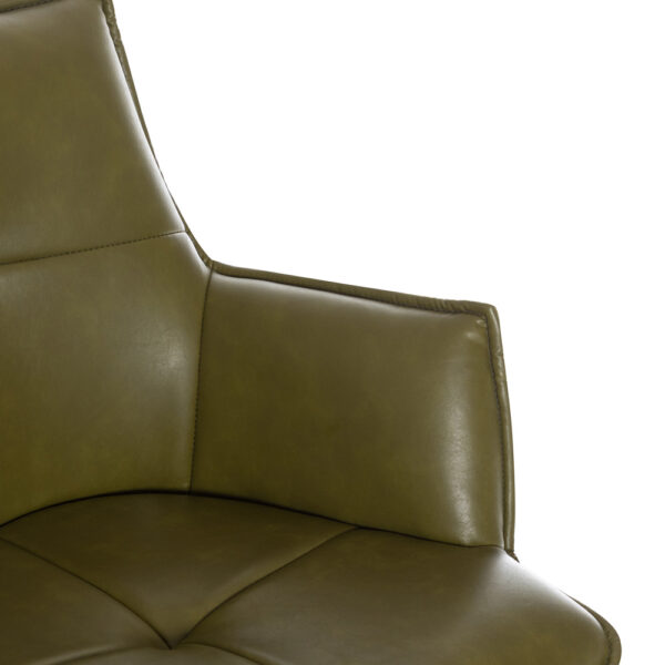 Harley Bar Stool Green PU | Assembly Required