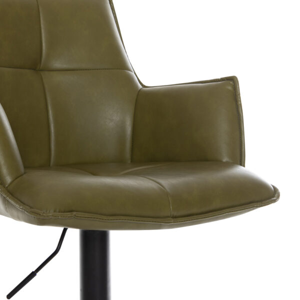 Harley Bar Stool Green PU | Assembly Required