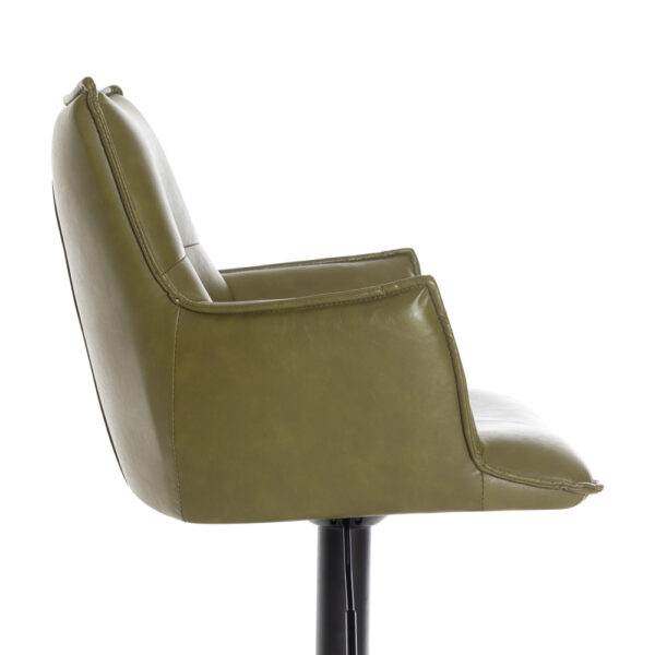 Harley Bar Stool Green PU | Assembly Required