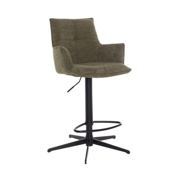 Harley Bar Stool Green Fabric | Assembly Required