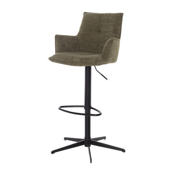 Harley Bar Stool Green Fabric | Assembly Required