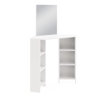 Francis White Corner Dressing Table