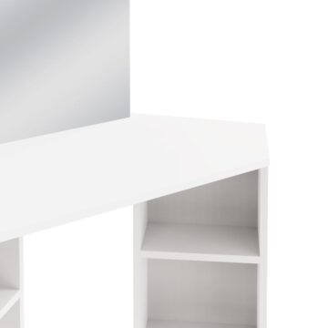 Francis White Corner Dressing Table