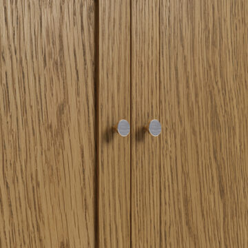 Dover Oak Gentlemans Wardrobe with Drawer